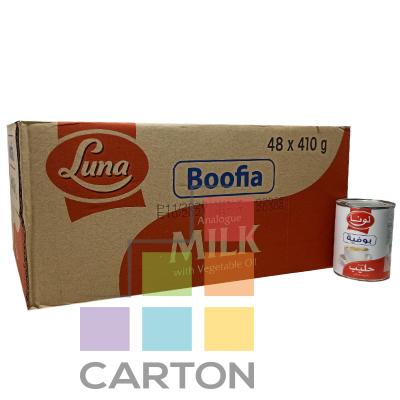 LUNA EVAPORATED MILK BOOFIA 48* 410GM